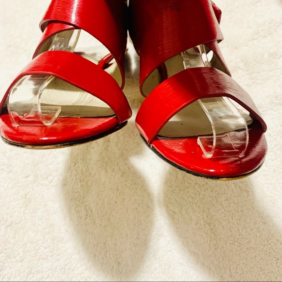 Michael Kors Joselle Red patent heels women’s 7.5 - Picture 7 of 11